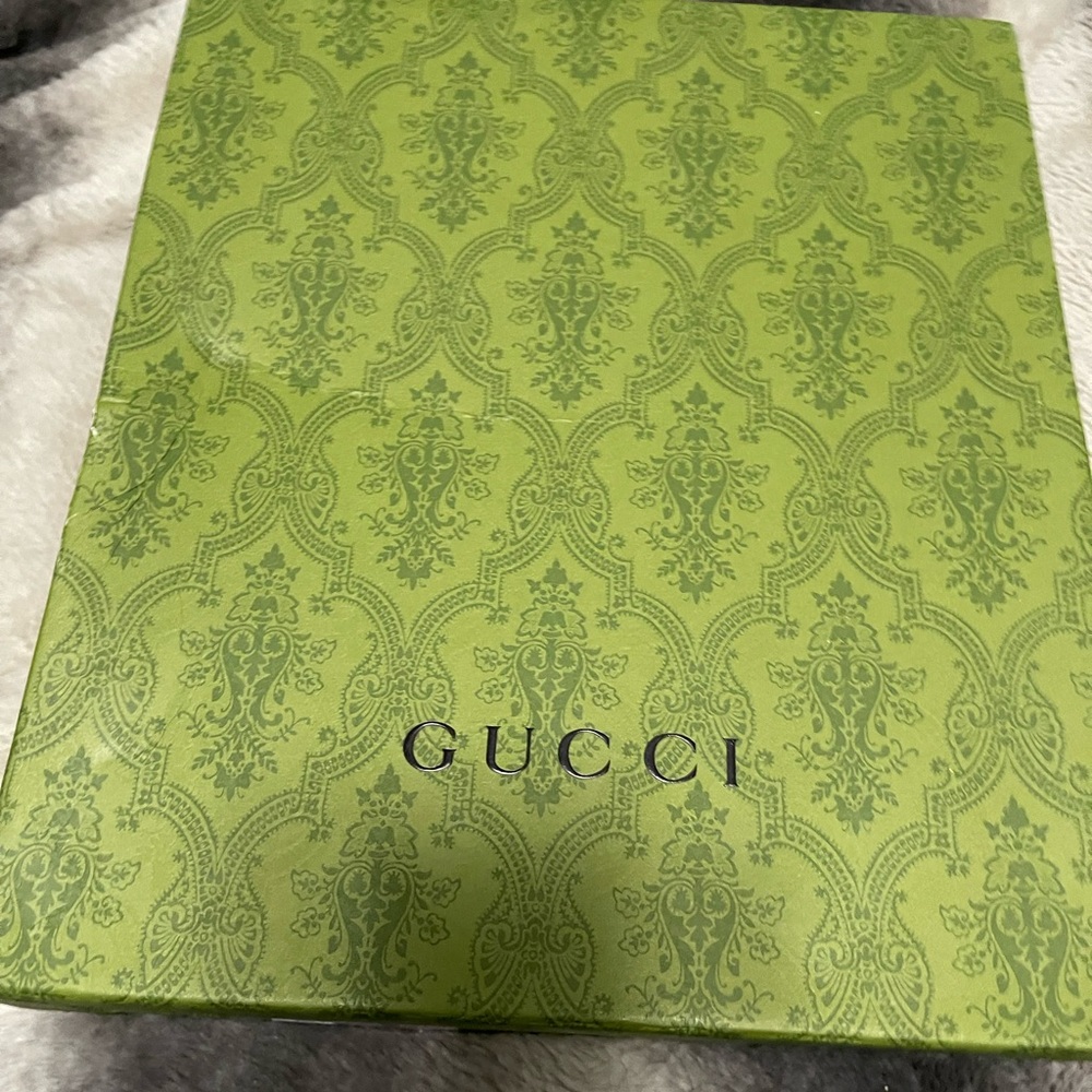 Gucci monogram logo tan and brown heeled boots. Never worn! Size 9 or 41